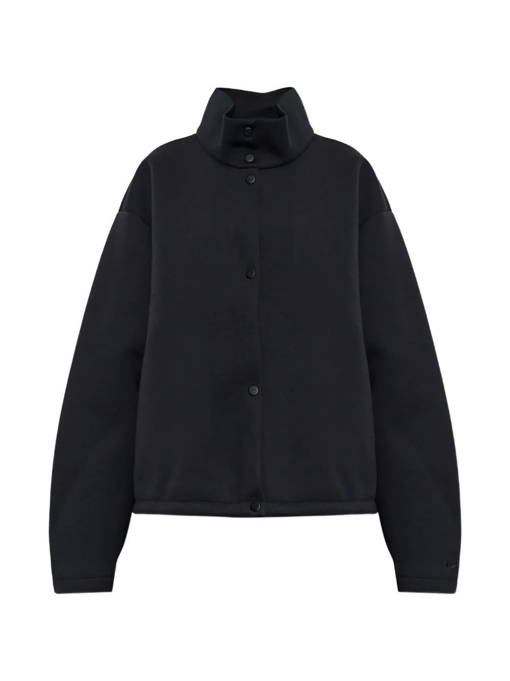 Nike Article Fleece oversized jacket Zwart