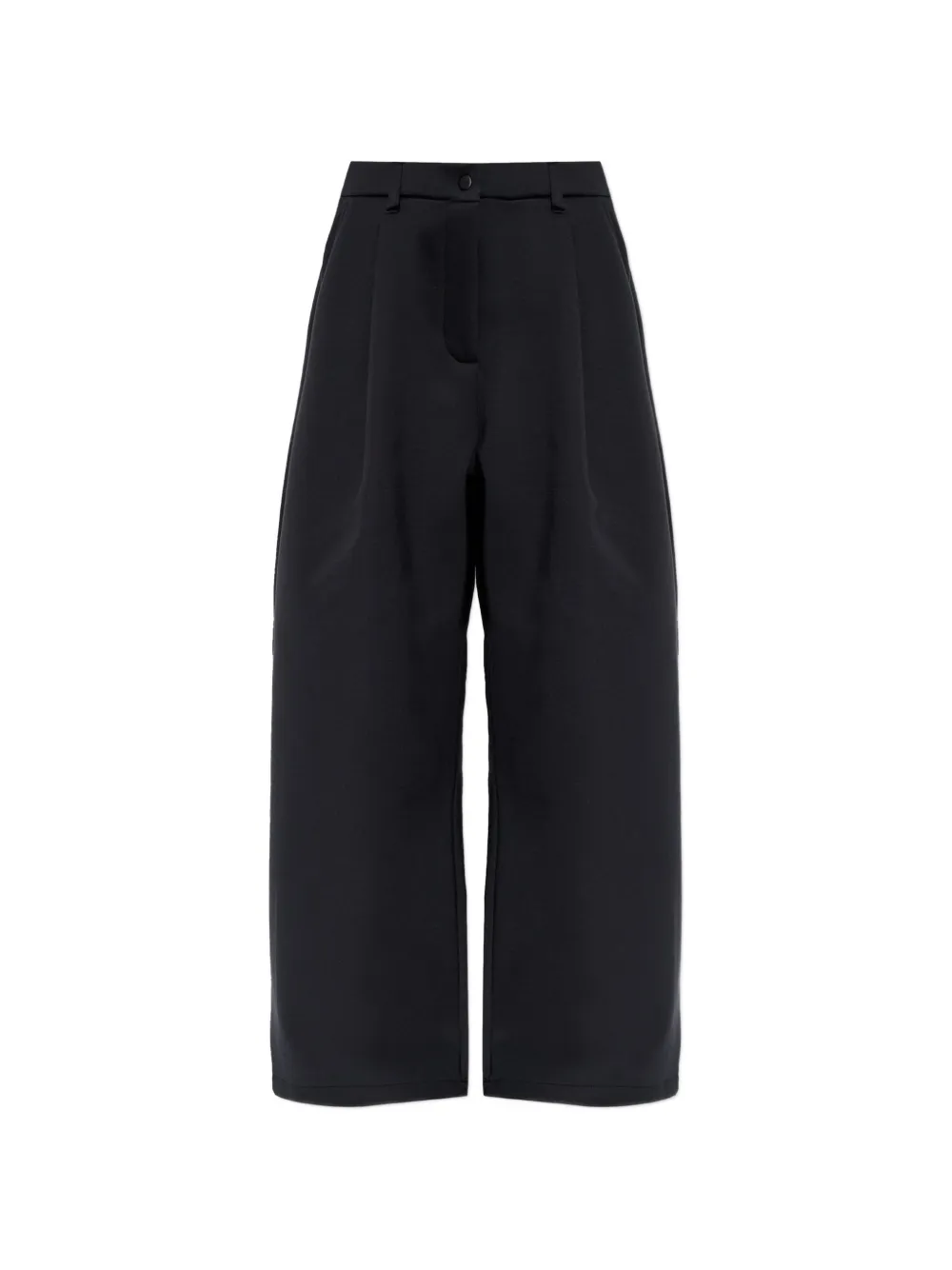 Nike Article Fleece oversized mid-rise wide-leg pants Zwart