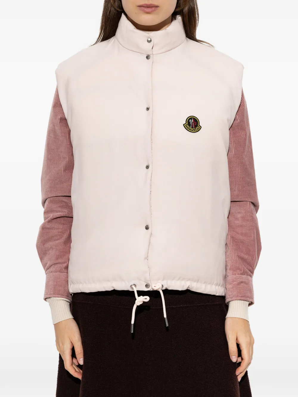 Moncler Tibb reversible down vest Roze