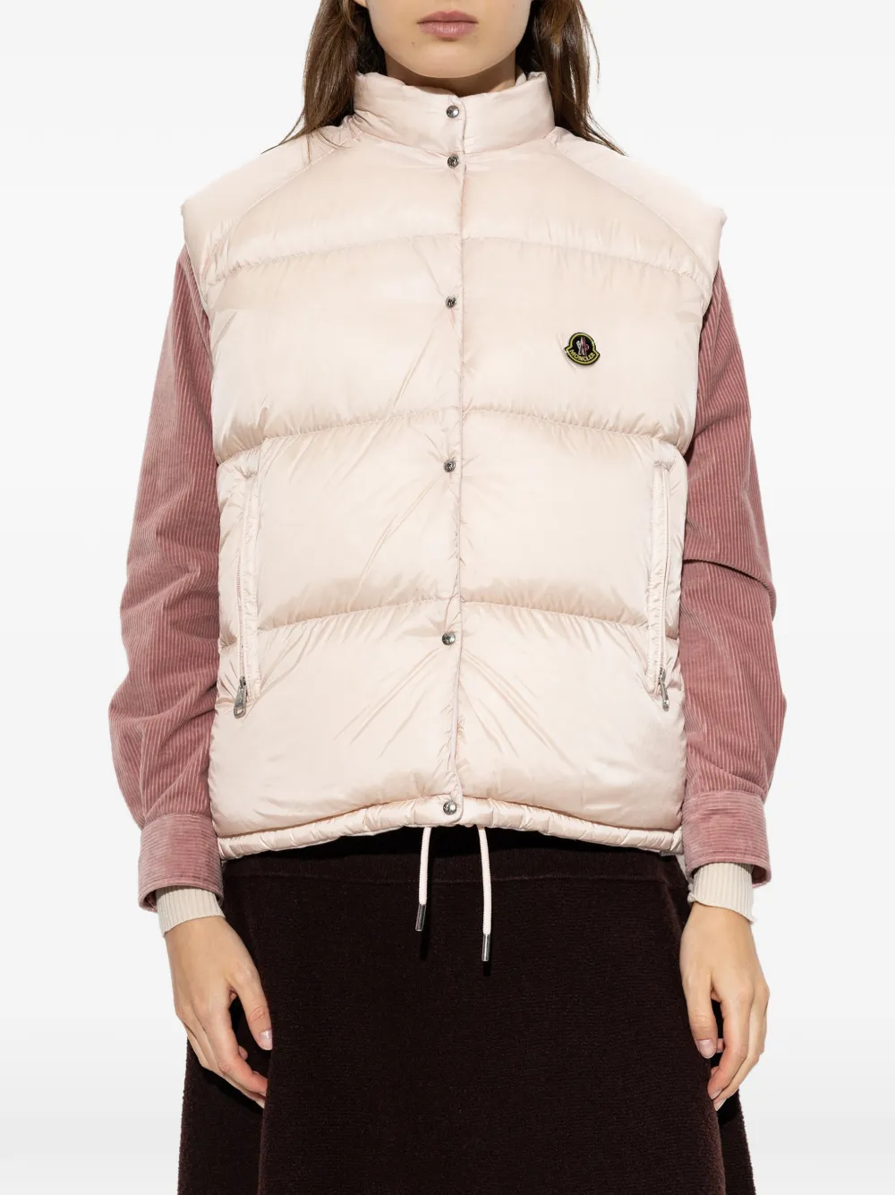 Moncler Tibb reversible down vest Roze