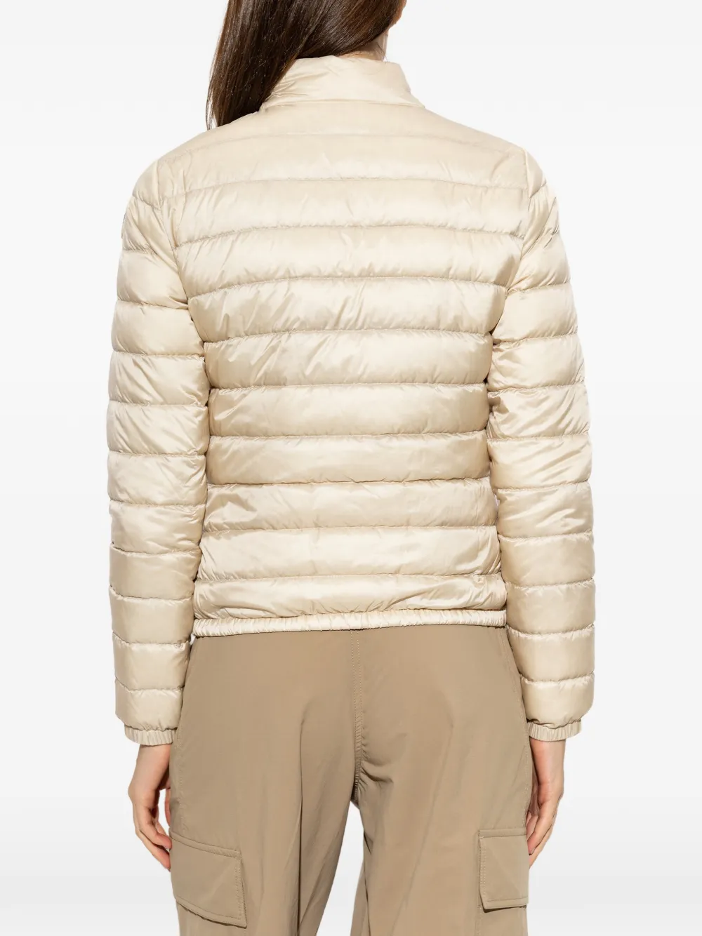 Moncler Lans packable short down jacket Beige