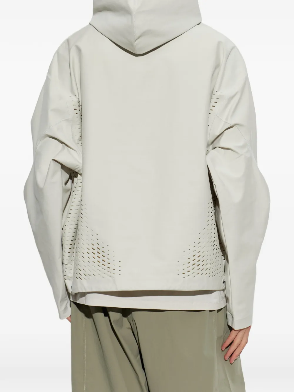 Nike Tech Dri-FIT Shori-knit pullover hoodie Beige