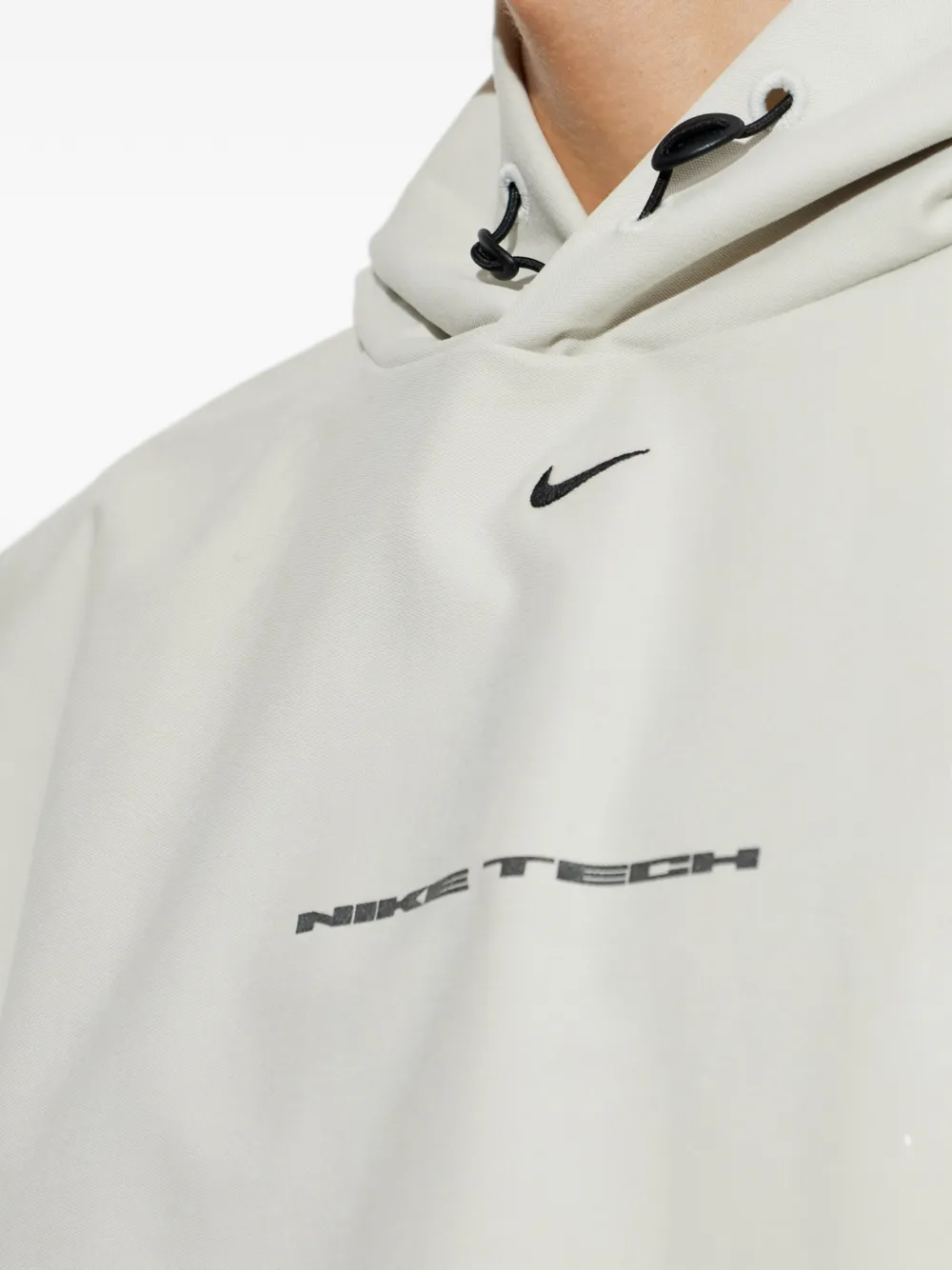 Nike Tech Dri-FIT Shori-knit pullover hoodie Beige