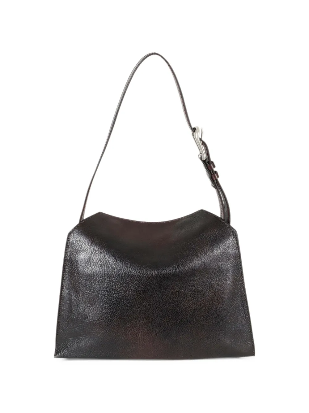 Orciani small Trinity Lagoon logo-plaque shoulder bag Bruin