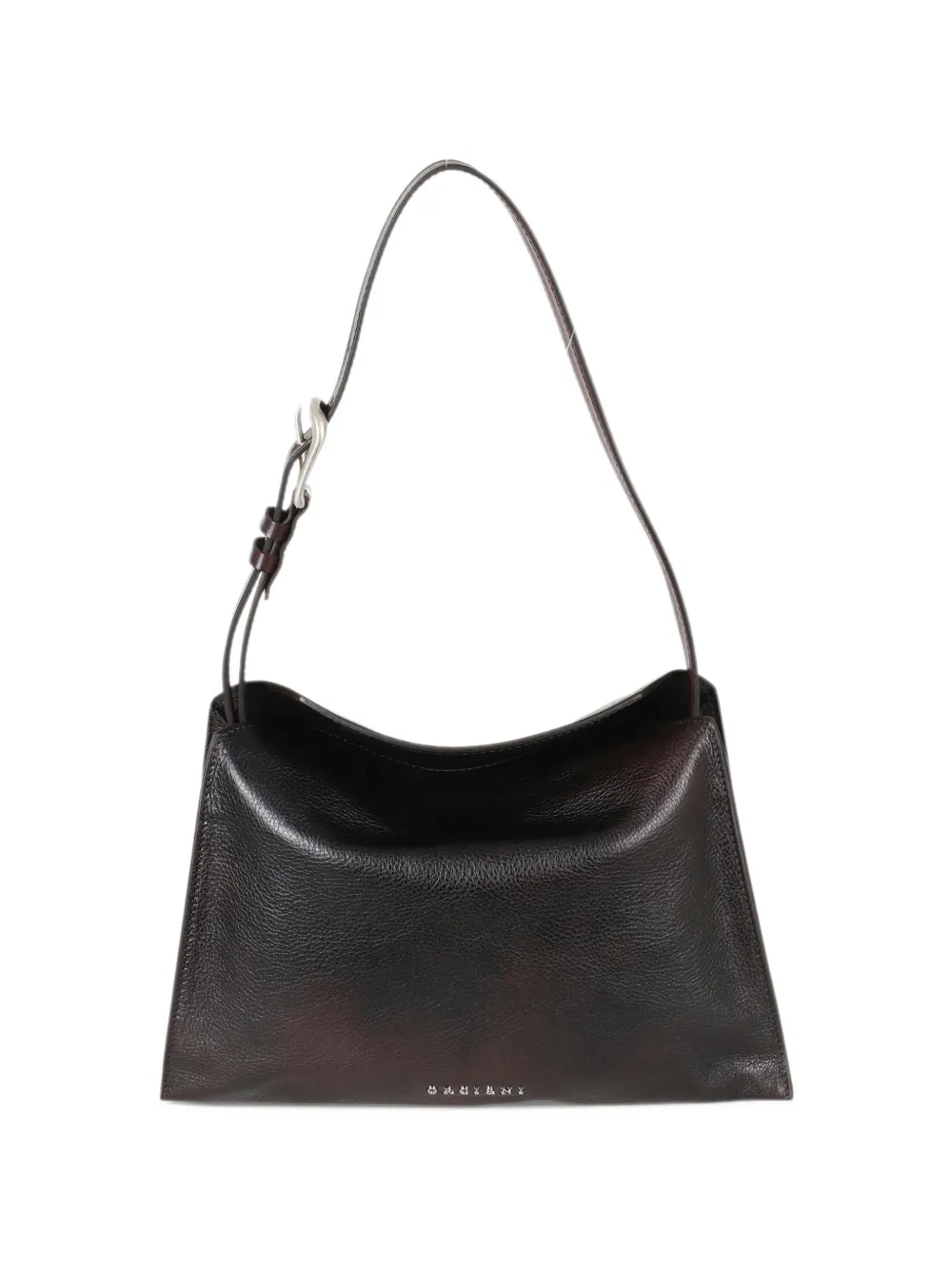 Orciani small Trinity Lagoon logo-plaque shoulder bag - Marrone