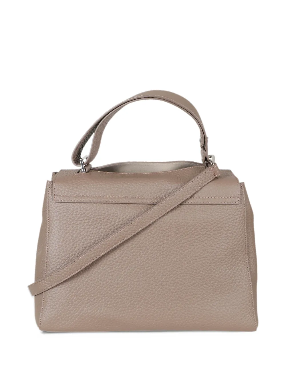 Orciani midi Borsa Sveva Soft leather tote bag Beige