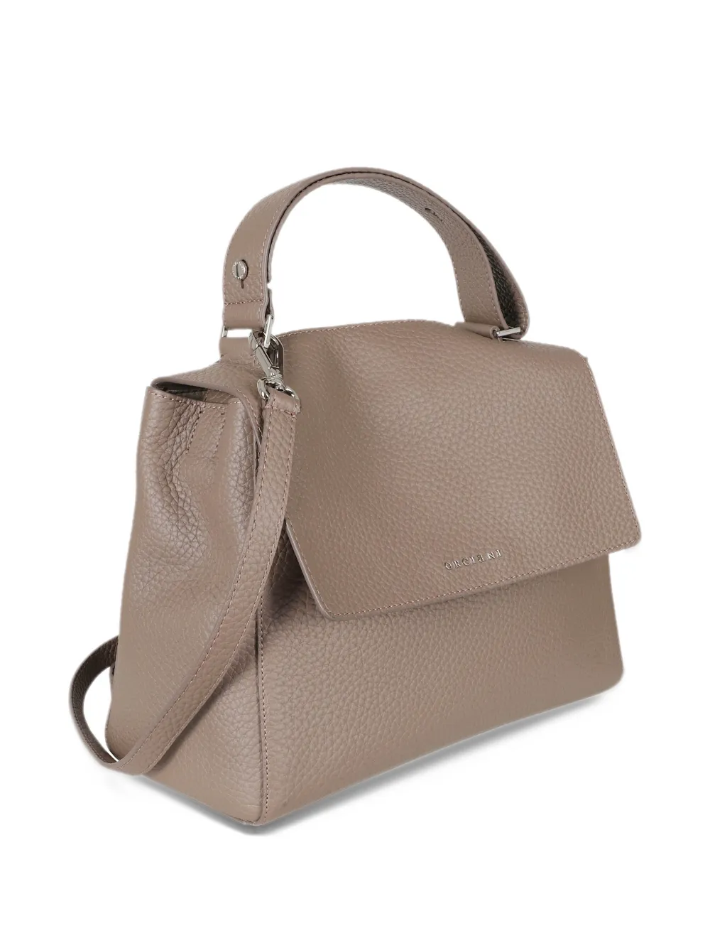 Orciani midi Borsa Sveva Soft leather tote bag Beige
