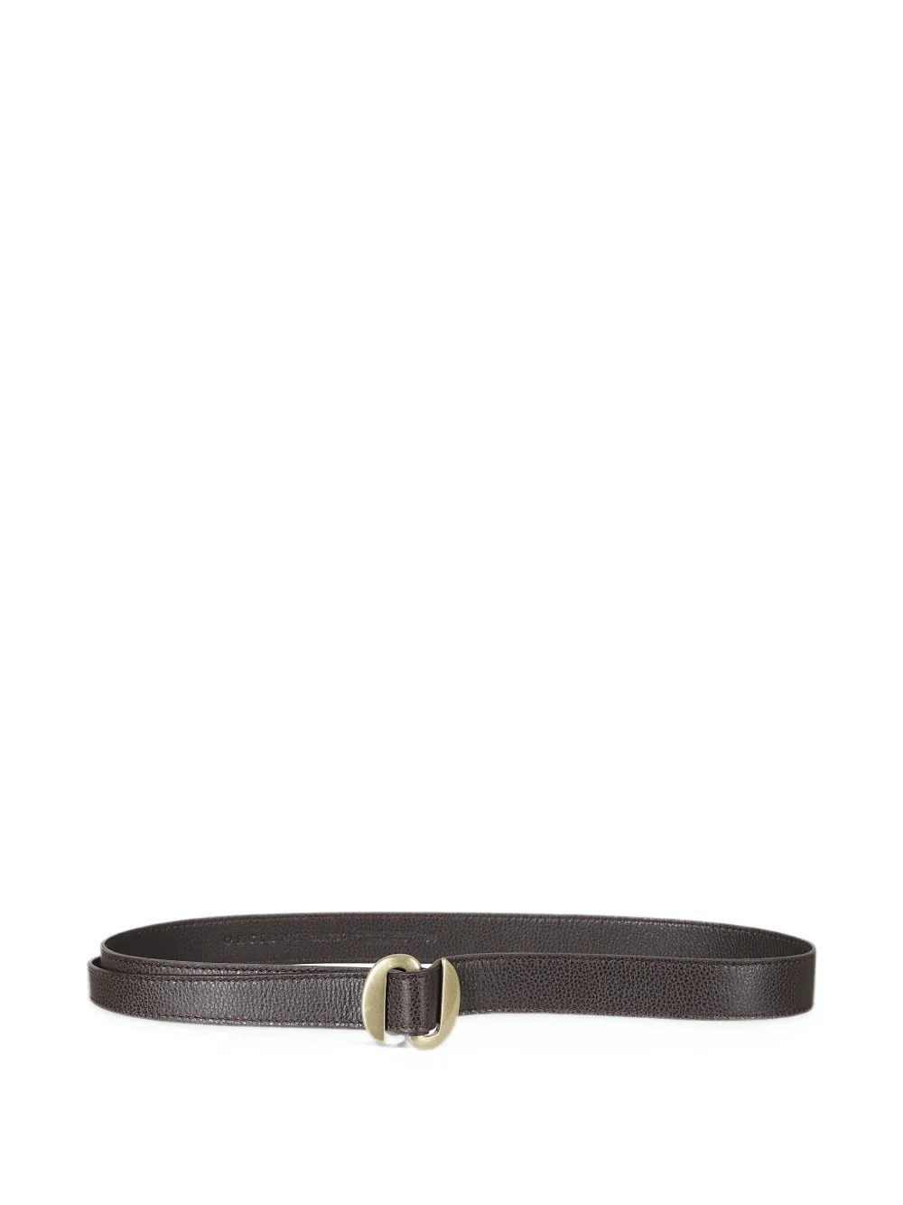 Orciani Pegaso pebbled leather belt Bruin