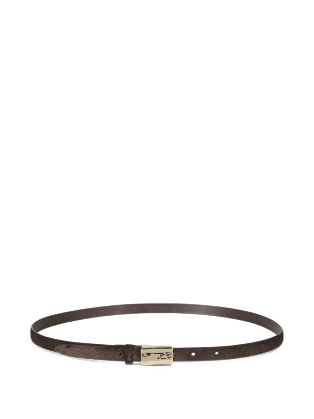 Orciani Peach suede belt - Marrone