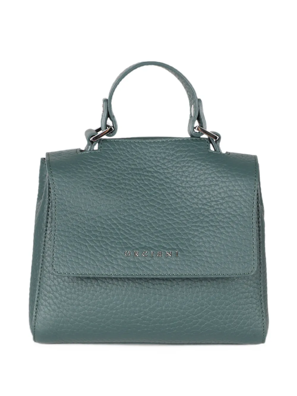 Orciani mini Sveva Soft pebbled leather tote bag - Verde