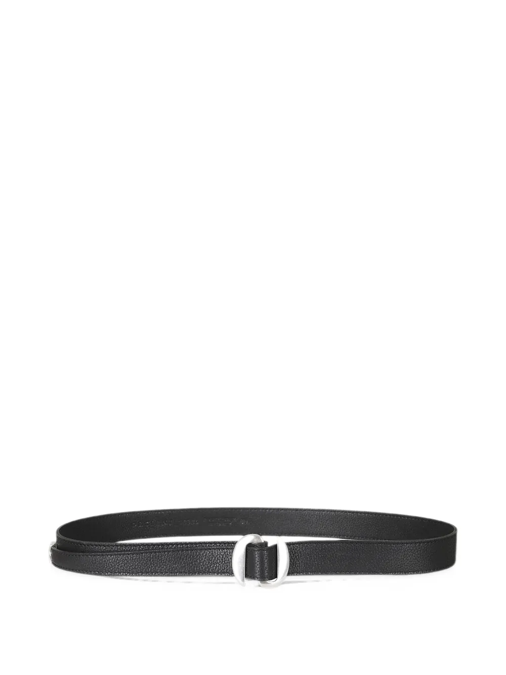 Orciani Broken O Pegaso A leather belt - Nero