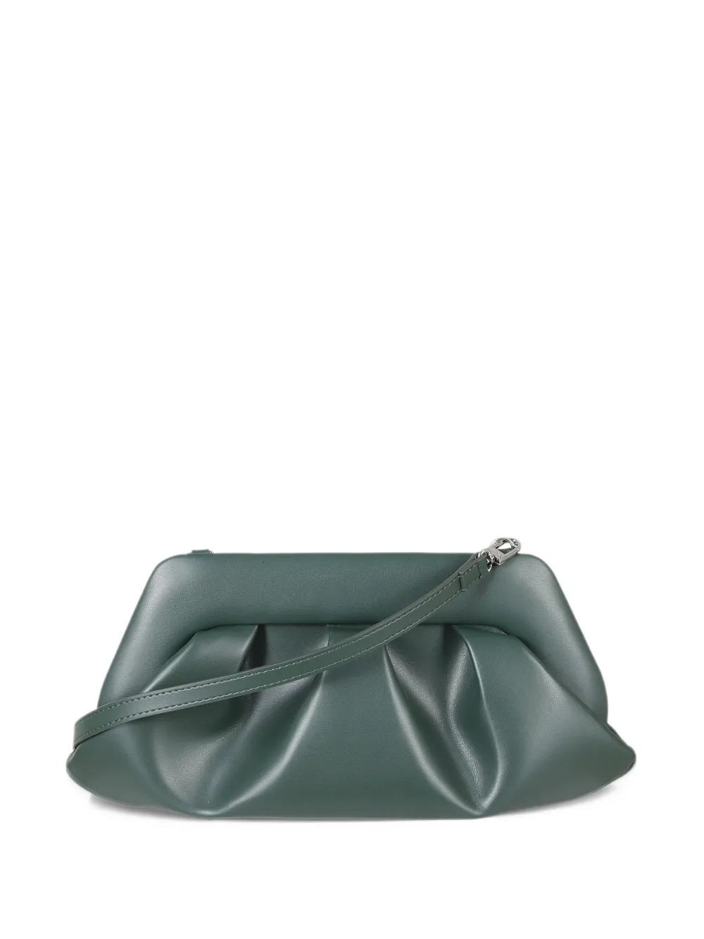 Themoirè Bios pleated clutch bag - Verde