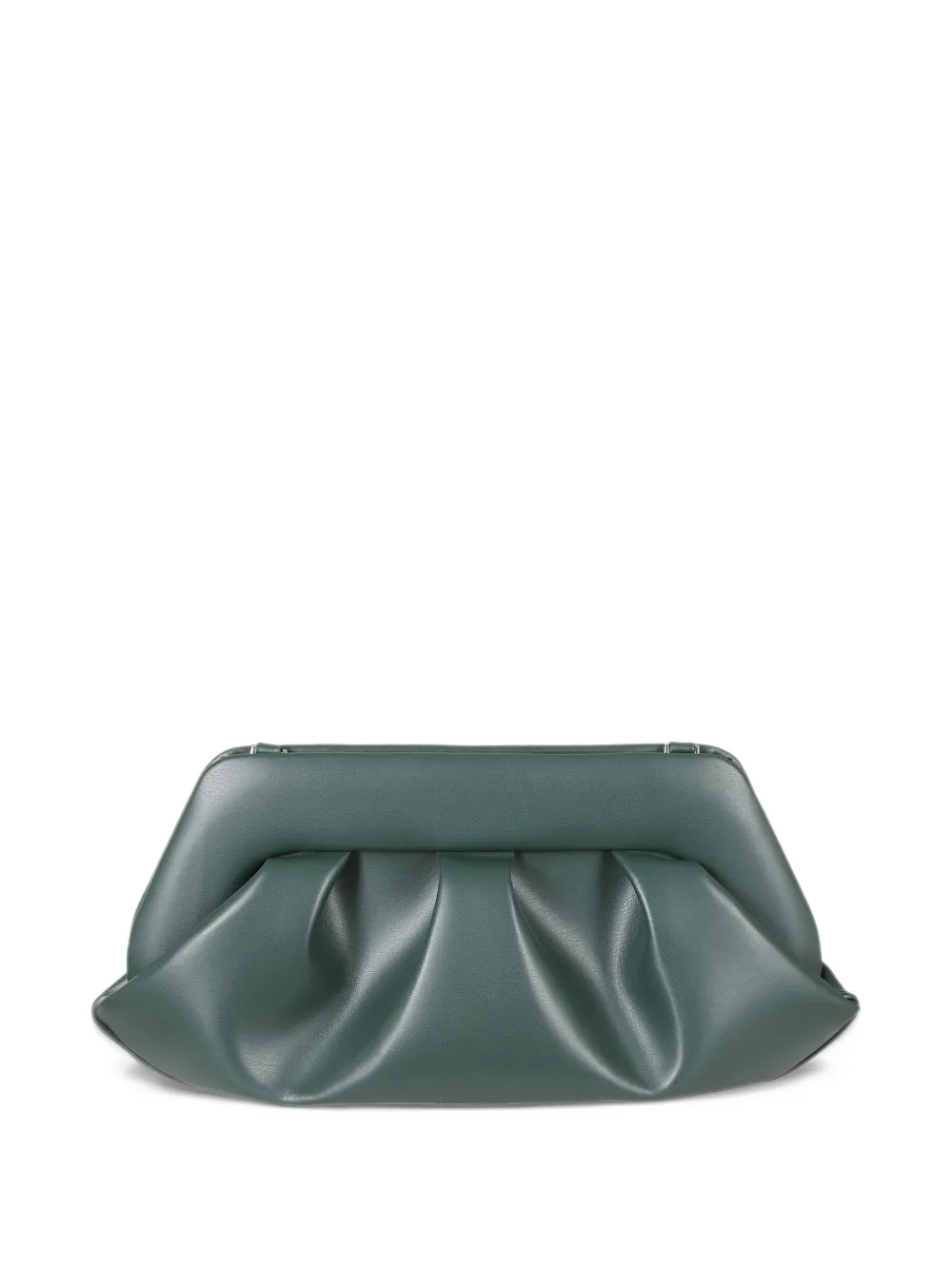 Themoirè Bios pleated clutch bag Groen