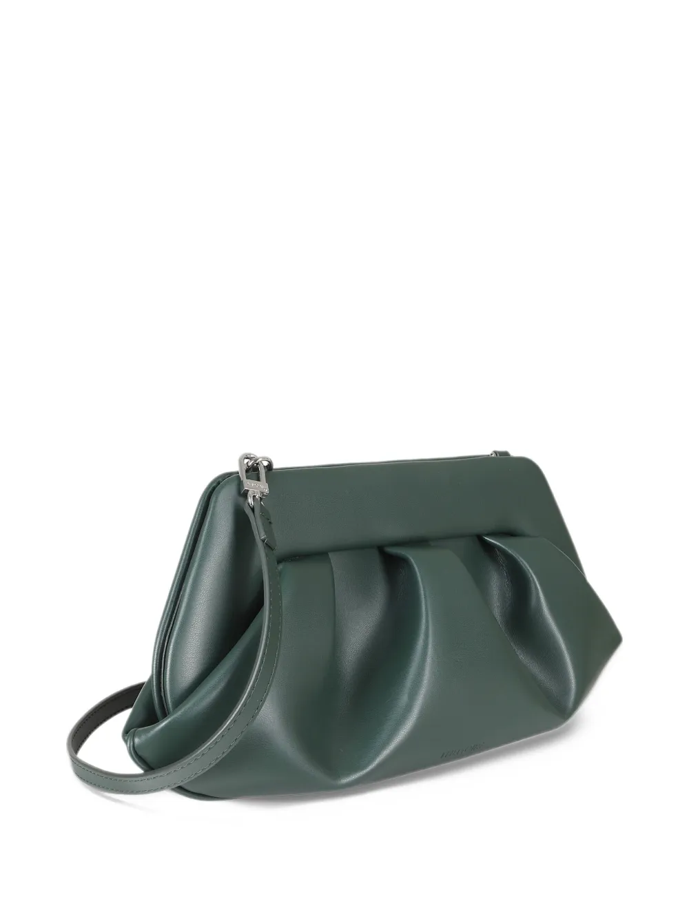 Themoirè Bios pleated clutch bag Groen