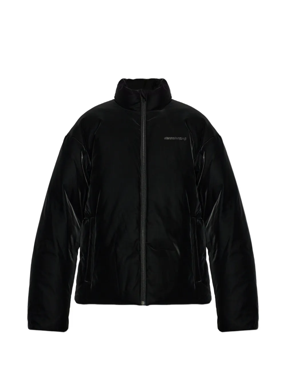 Alexander Wang puffer jacket with a stand-up collar Zwart