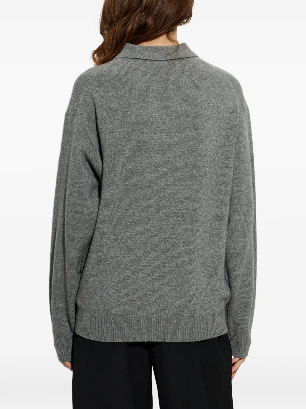 Alexander Wang long-sleeve polo sweater Grijs