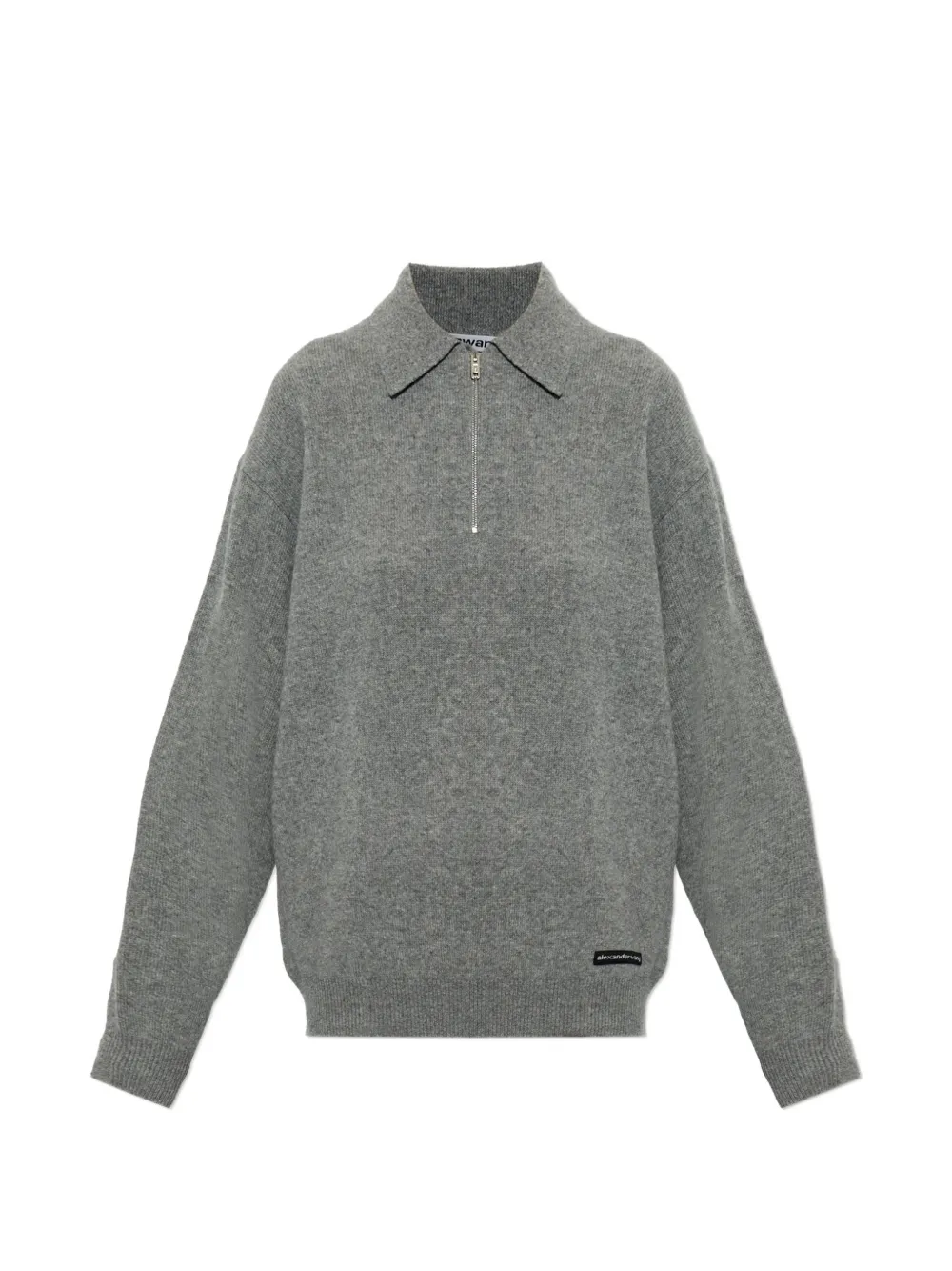 Alexander Wang long-sleeve polo sweater Grijs