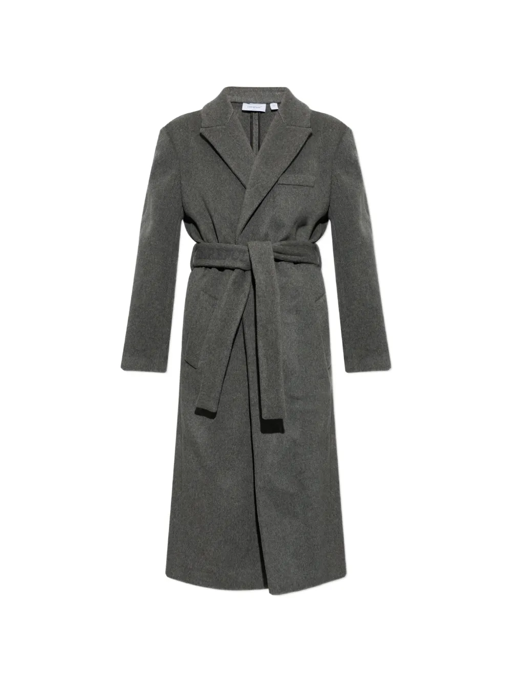 Off-White cashmere belted coat - Grey