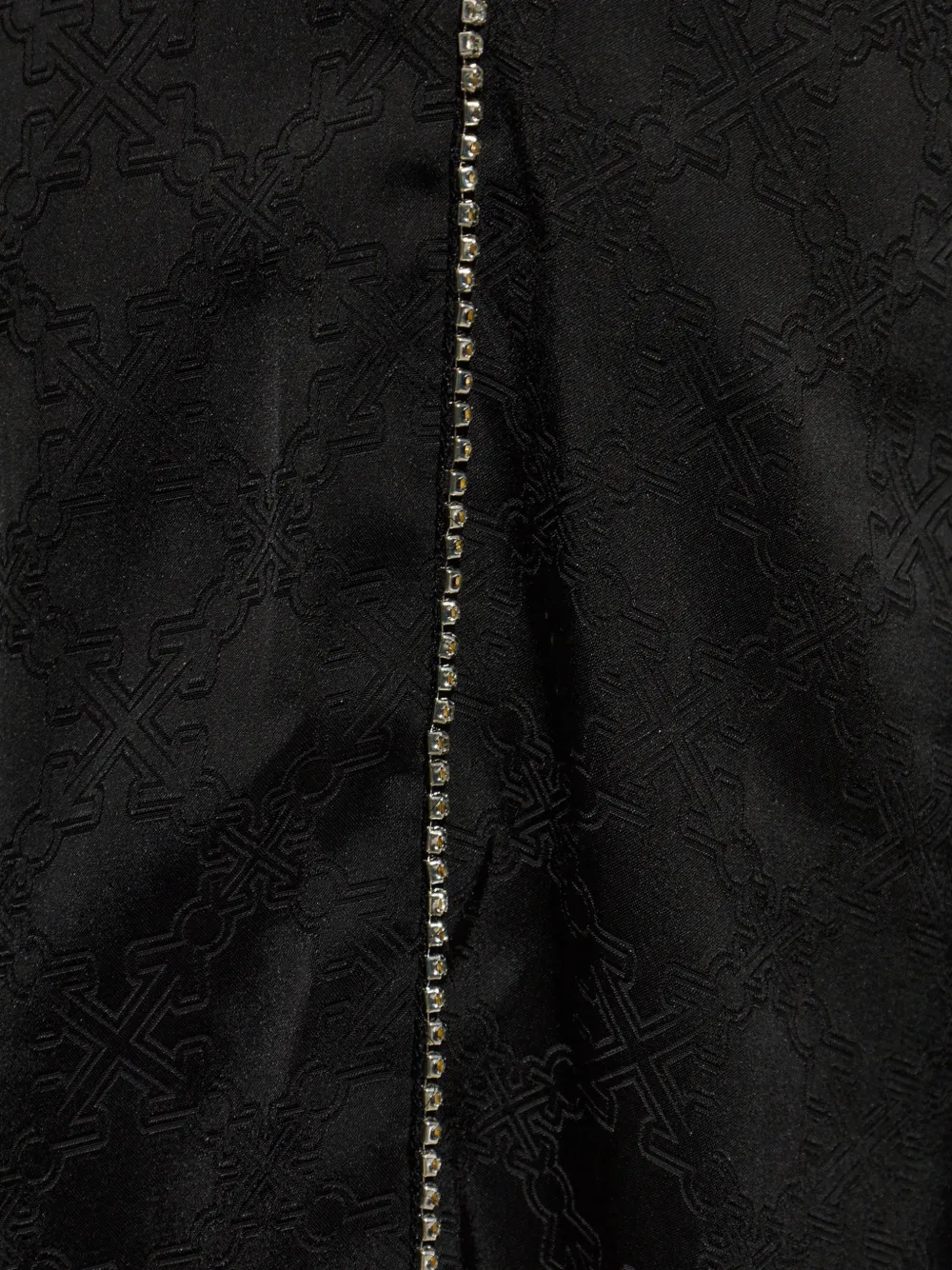 Off-White elasticated-waist jacquard trousers Zwart