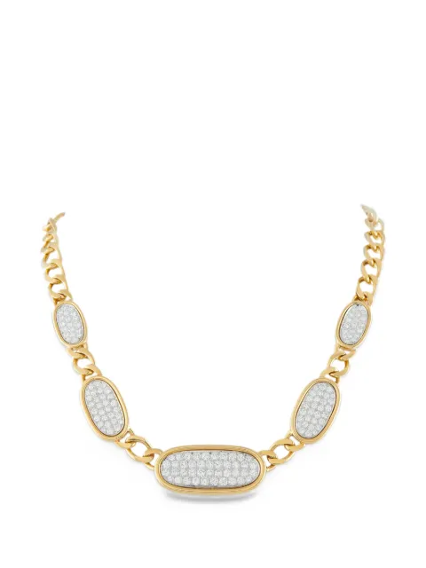 David Webb diamond curb-link necklace