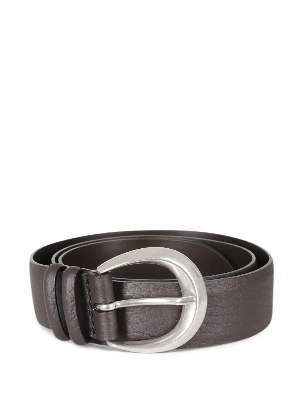 Orciani grained leather belt - Marrone