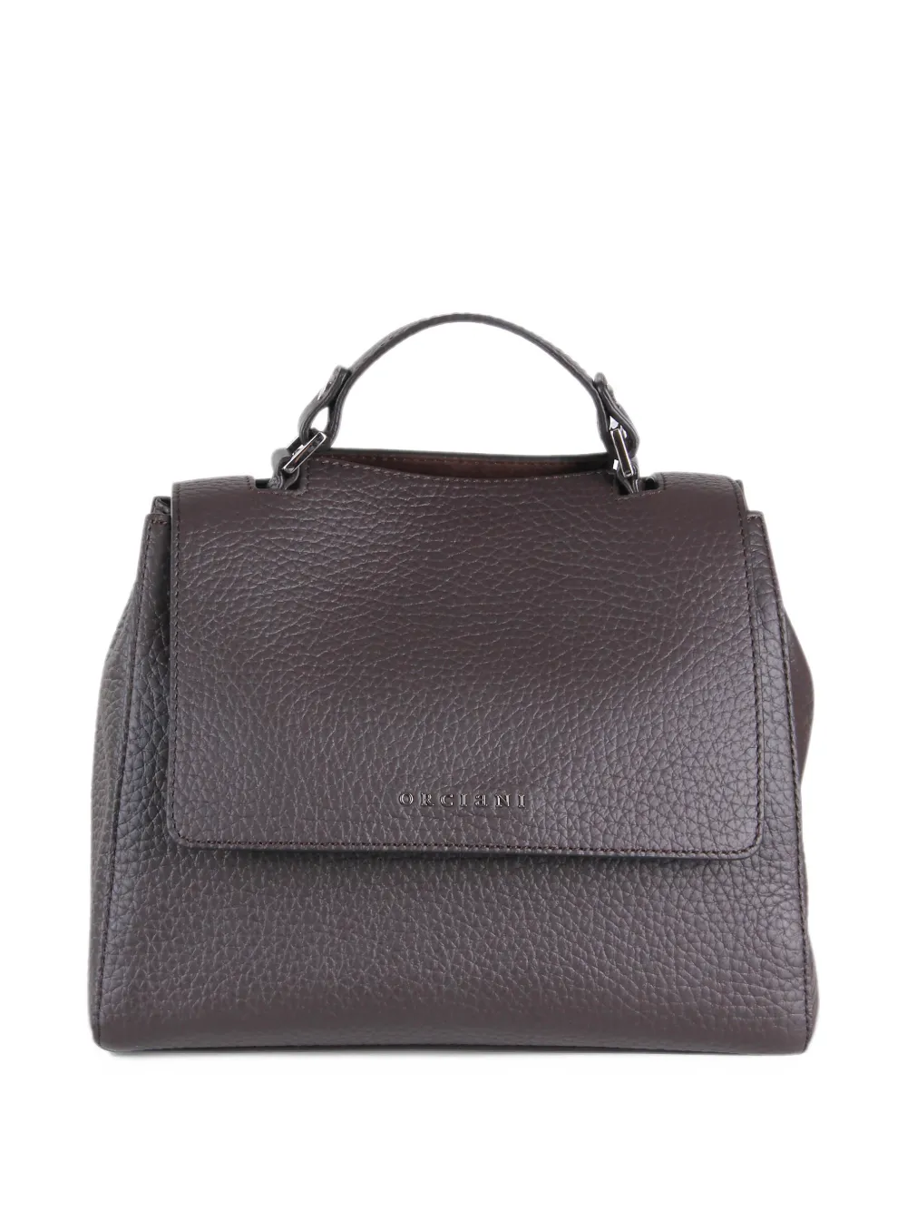 Orciani small Sveva Soft grained leather tote bag - Marrone