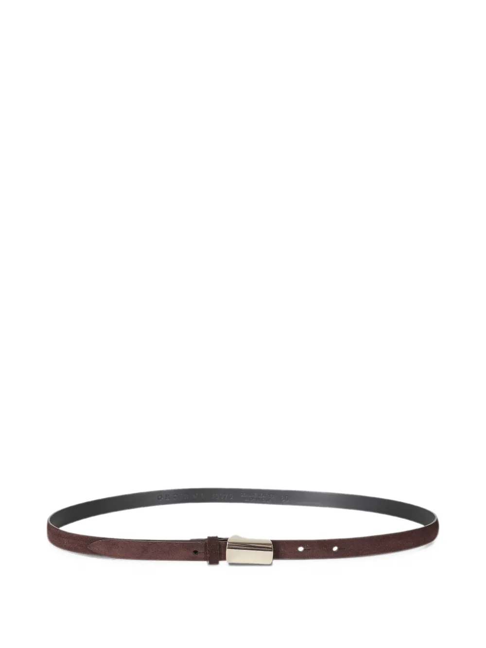 Orciani Peach suede belt - Rosso