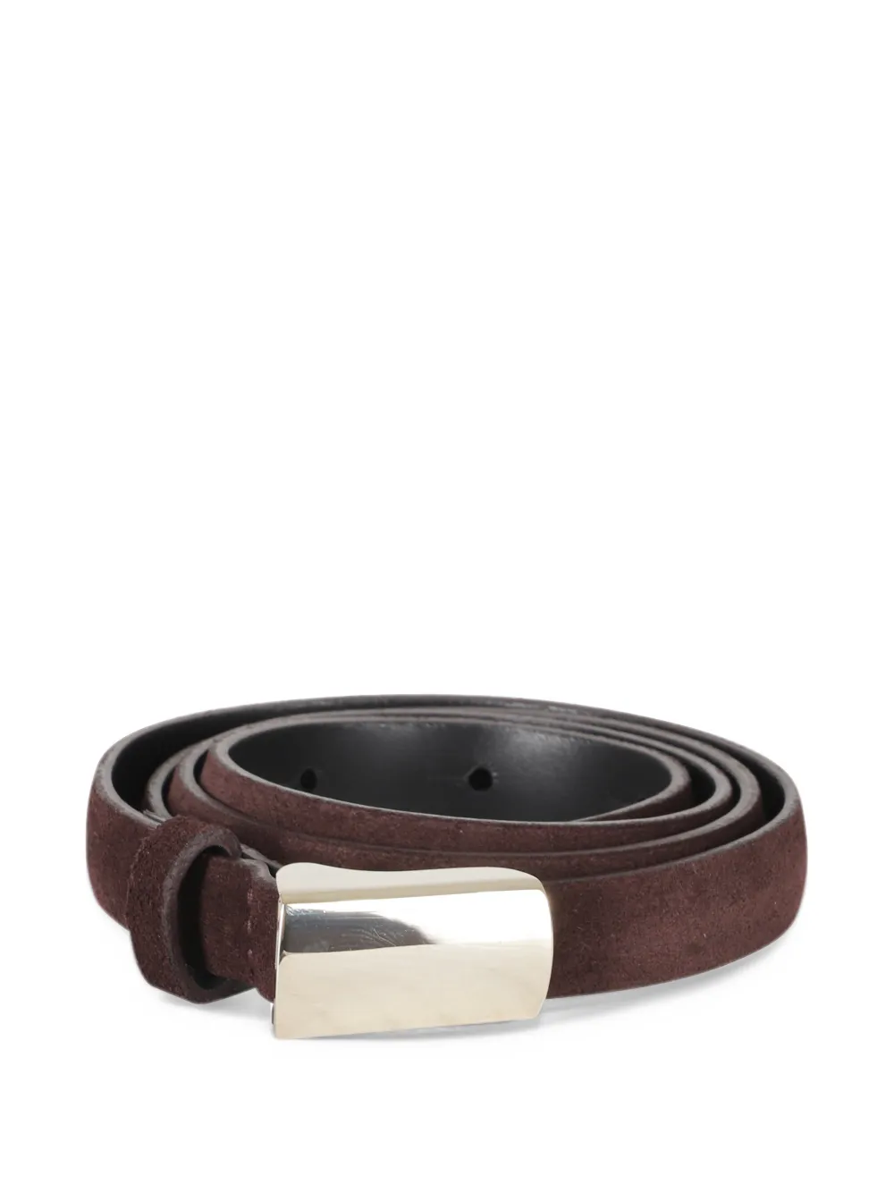 Orciani Peach suede belt Rood