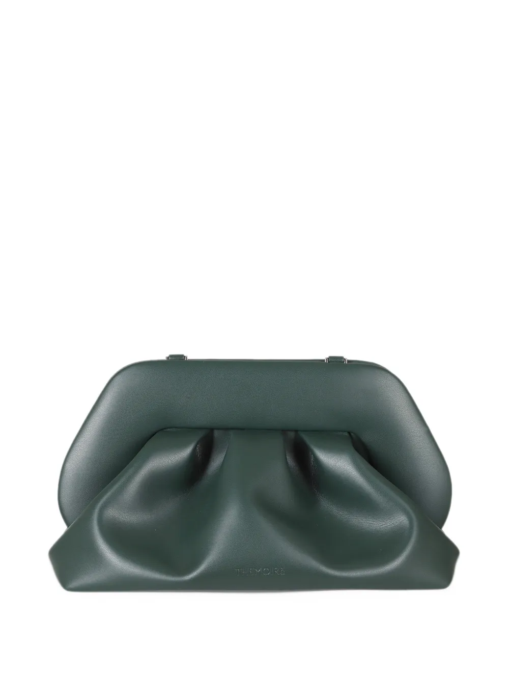 Themoirè Bios ruched clutch bag - Verde