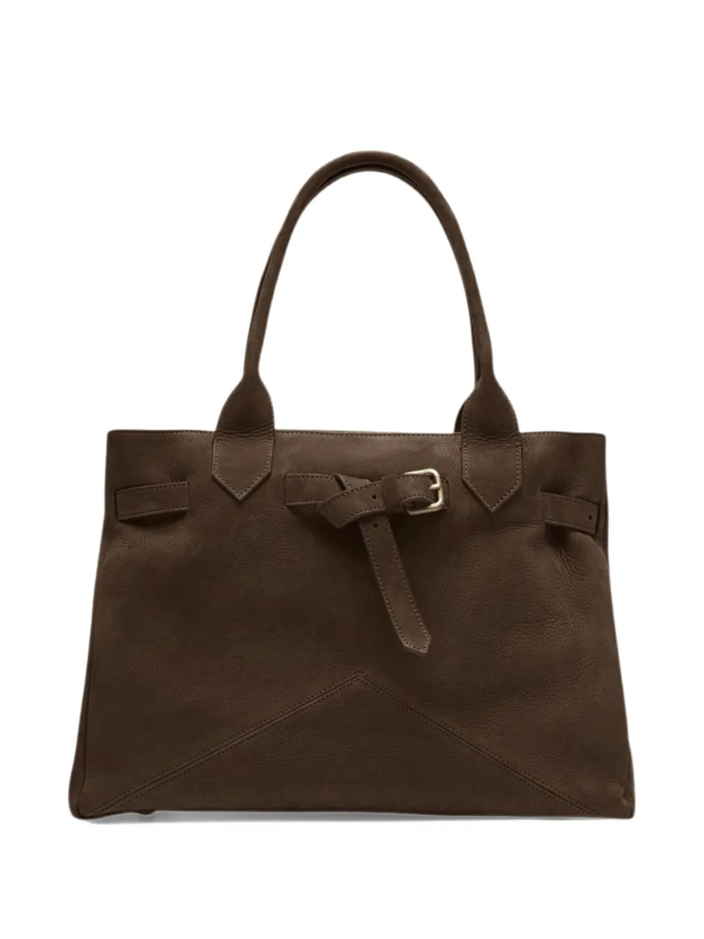 Ballantyne medium Kate 993 knotted leather tote bag Bruin