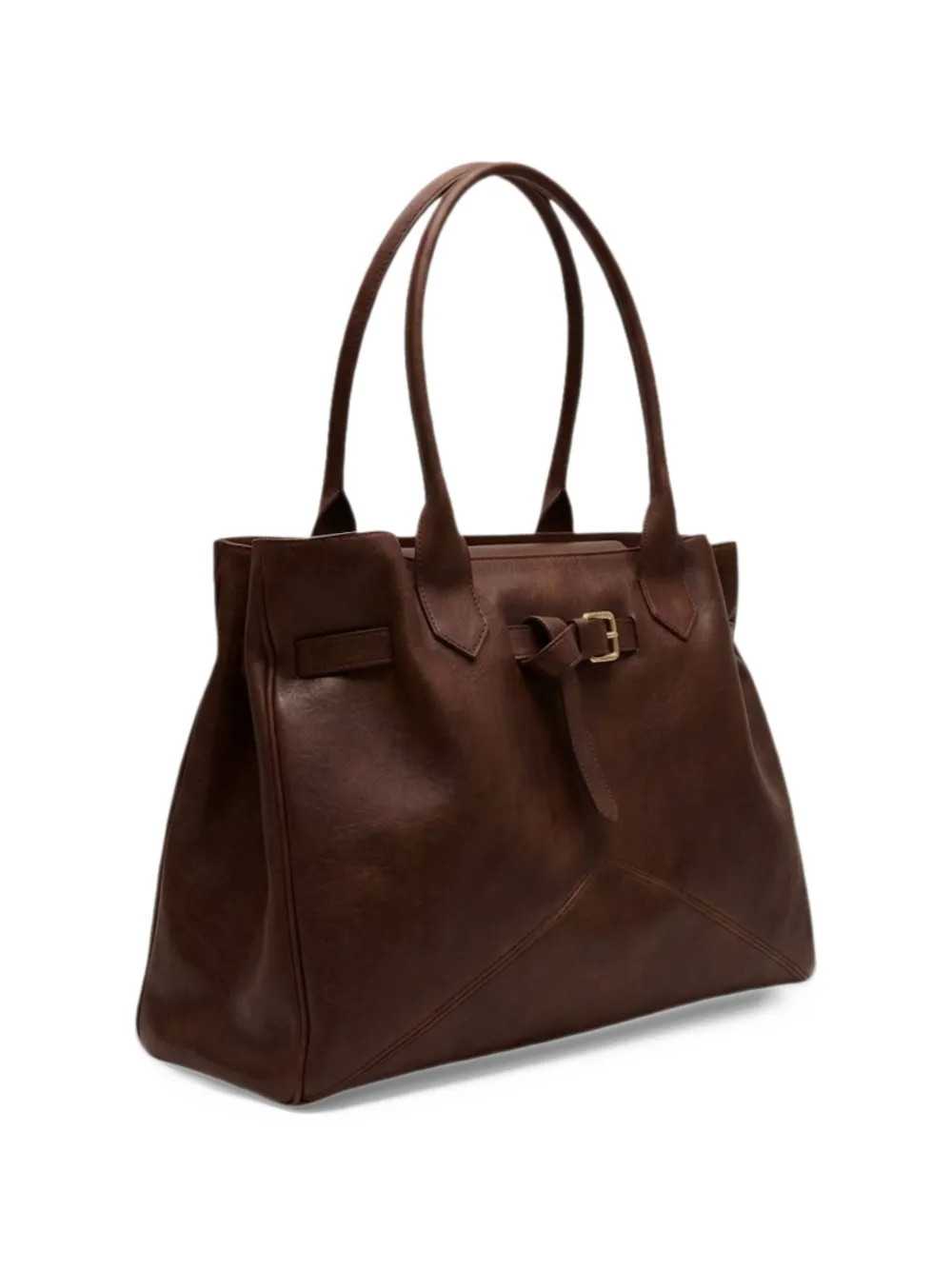 Ballantyne large Kate 990 buckled leather tote bag Bruin