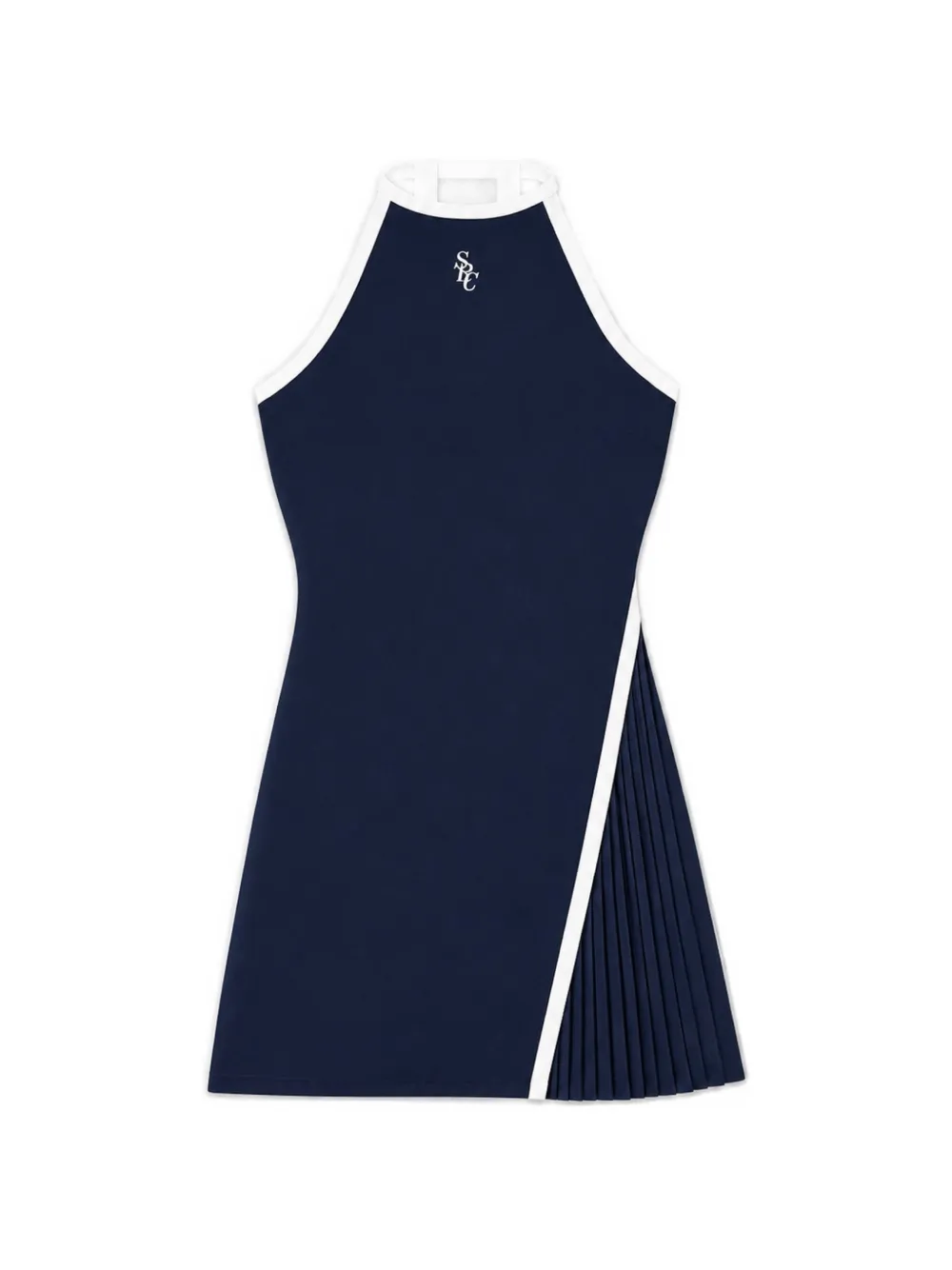 Sporty & Rich SRC Slant pleated mini dress - Blu