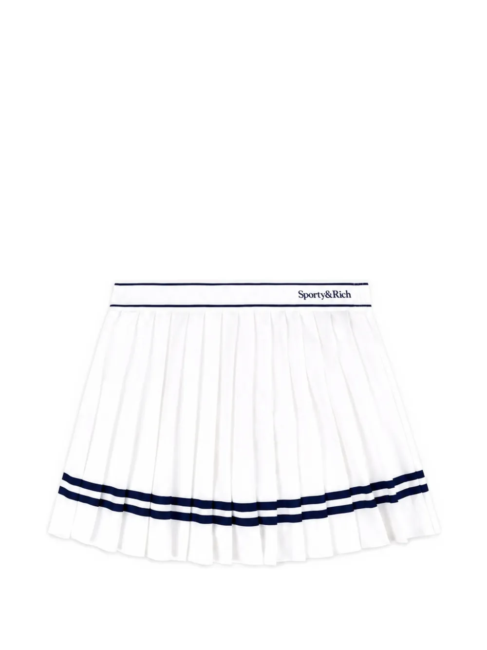 Sporty & Rich Ally serif logo mini skirt Wit