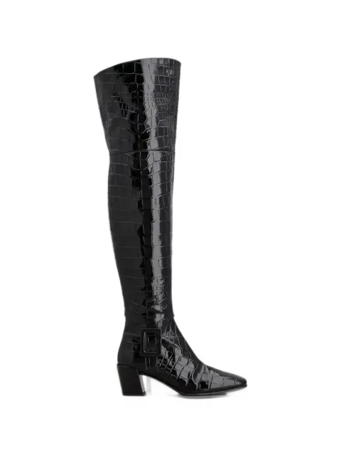 Roger Vivier botas Choc con efecto de piel de cocodrilo