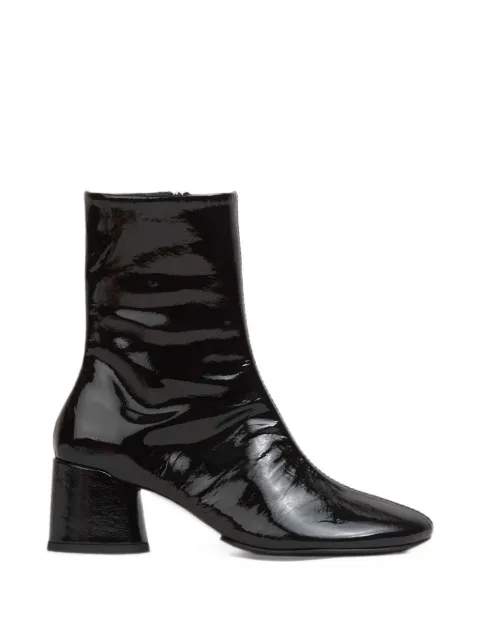 Souliers Martinez Flavia patent leather ankle boots