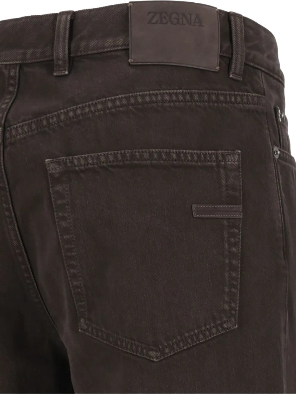 Zegna cotton Roccia jeans Bruin