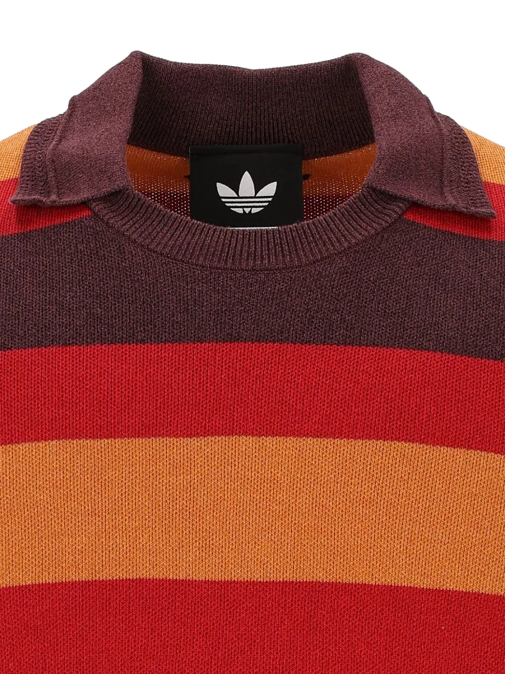 adidas x Wales Bonner striped-knit sweater Rood