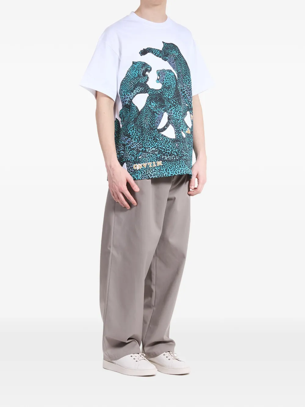 Just Cavalli leopard-print T-shirt Wit