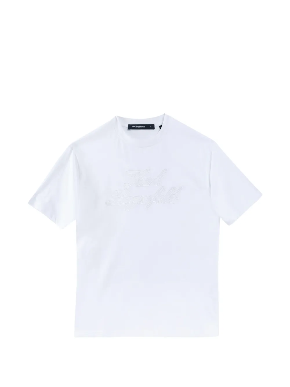 Karl Lagerfeld Signature T-shirt Wit