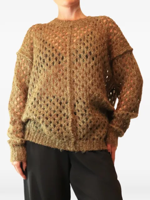 Isabel Marant Vintage Tiana pointelle-knit sweater