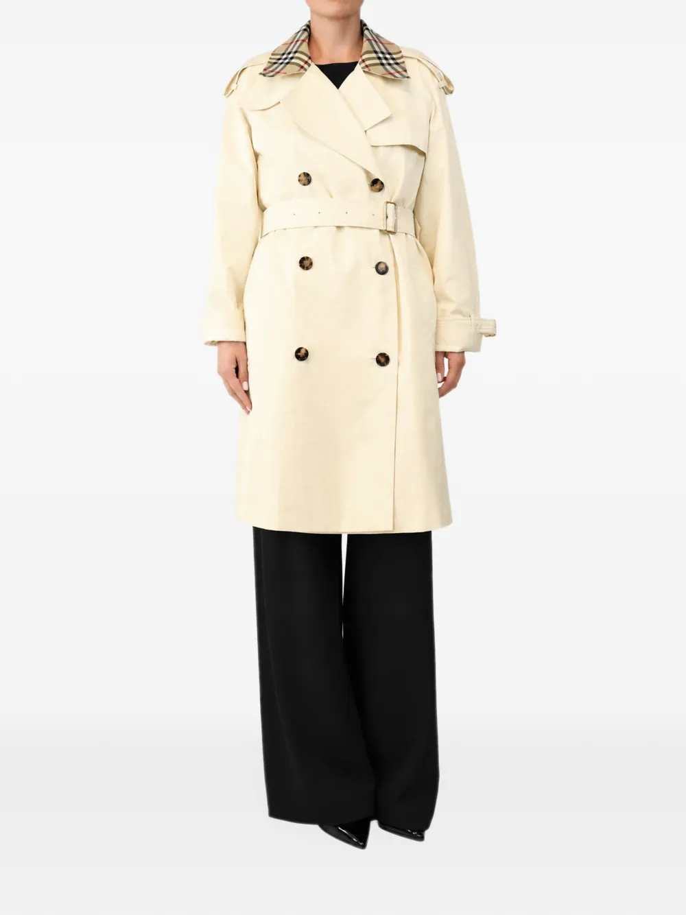 Burberry Pre-Owned belted trench coat - Neutrals