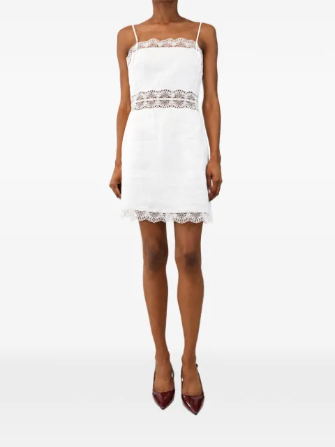 STAUD Amalina lace-trimmed mini dress