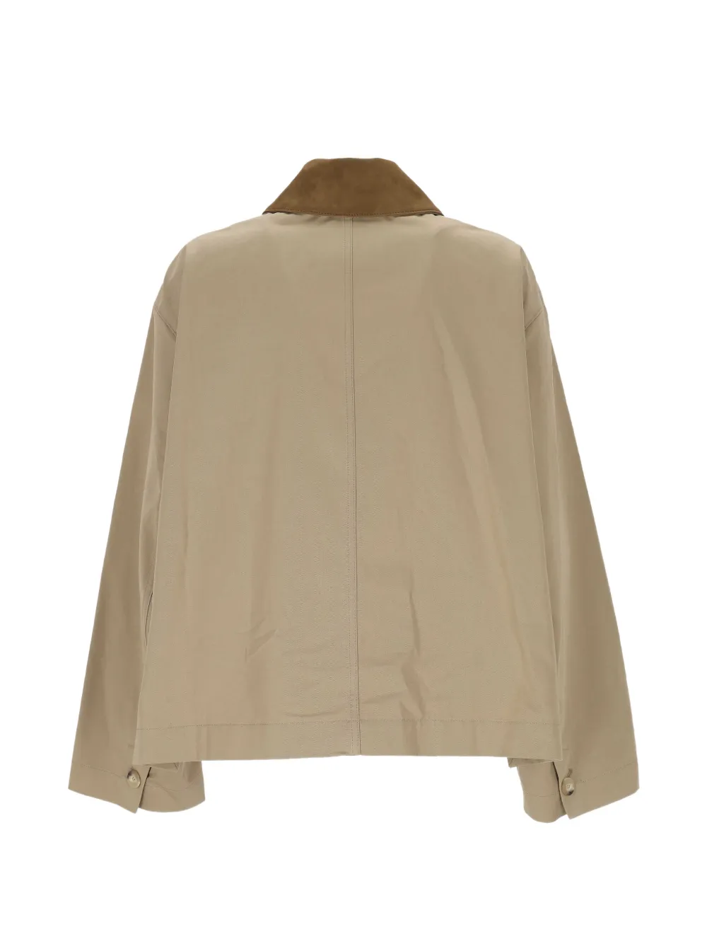 JOSEPH Aitna contrast-collar jacket Beige