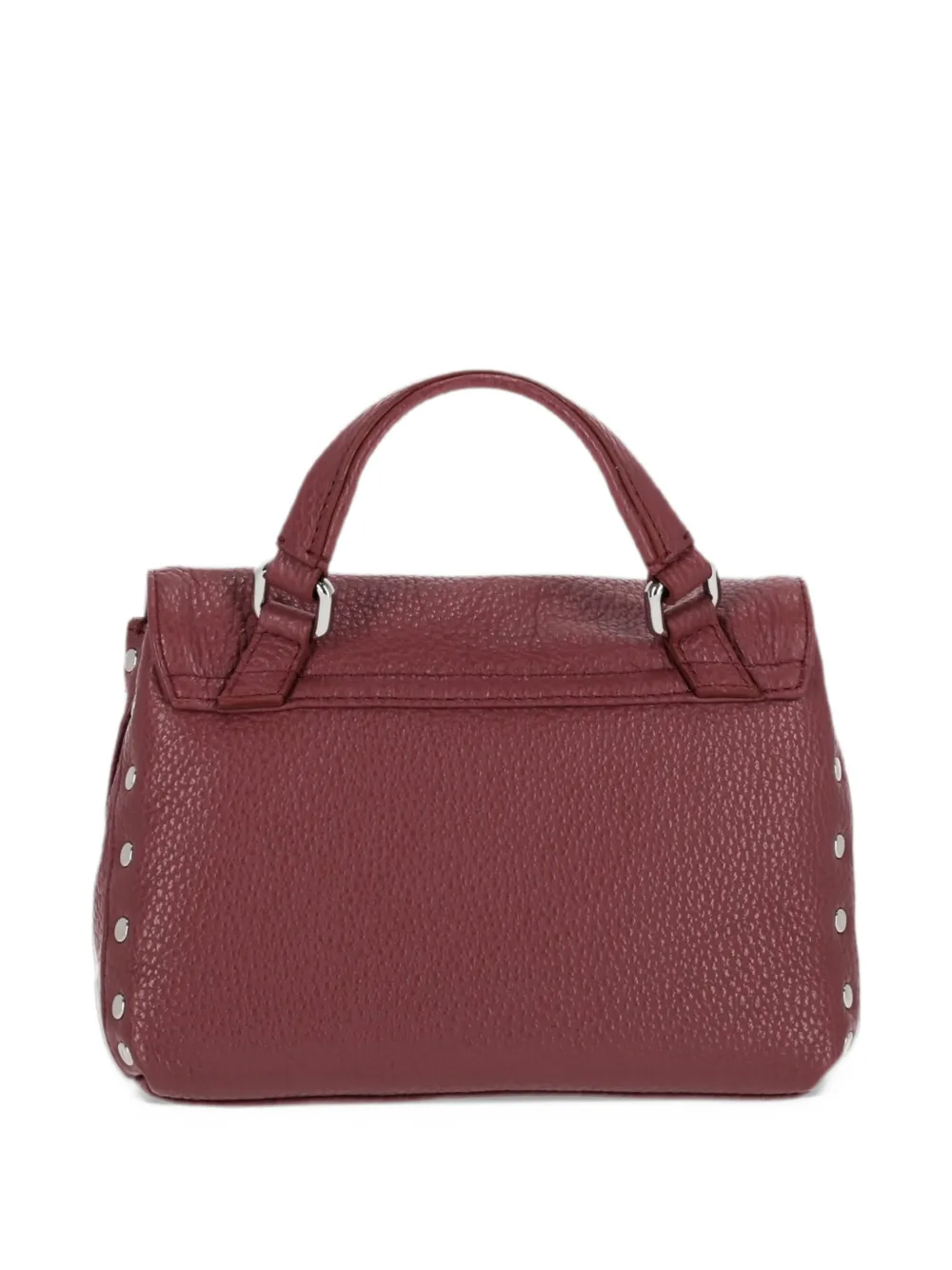 Zanellato Postina leren schoudertas verfraaid met studs Rood