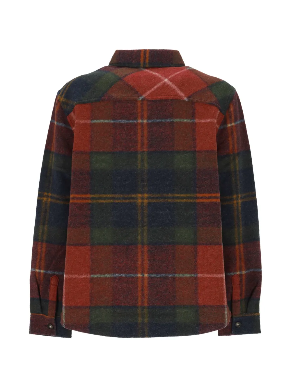 Barbour woodlane brushed check overshirt Rood