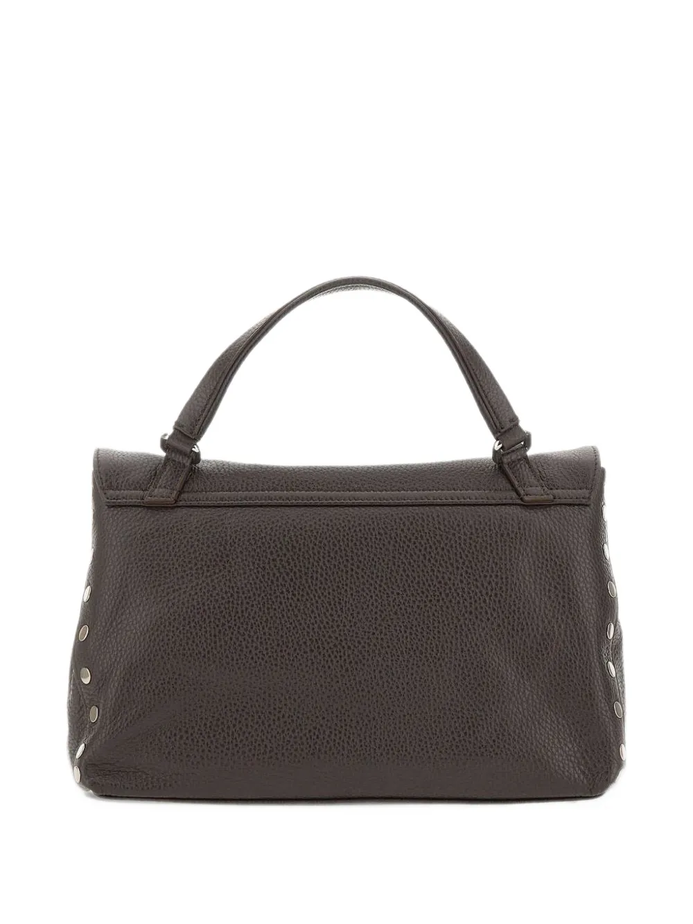 Zanellato Postina stud-embellished leather shoulder bag Bruin