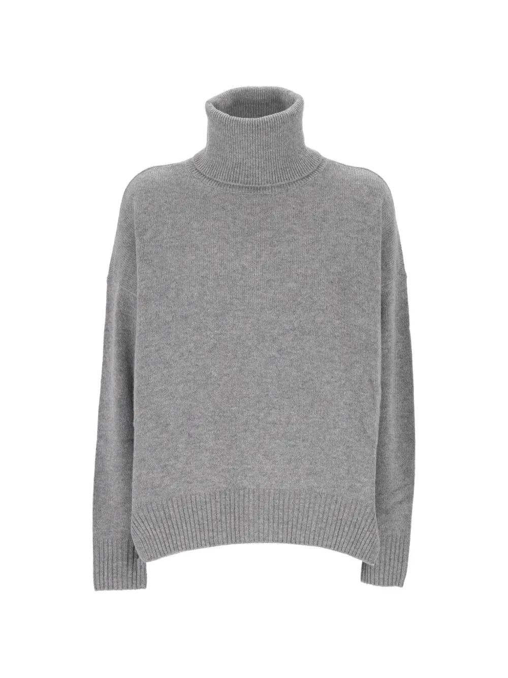 EMMA E GAIA roll-neck drop-shoulder sweater - Grigio
