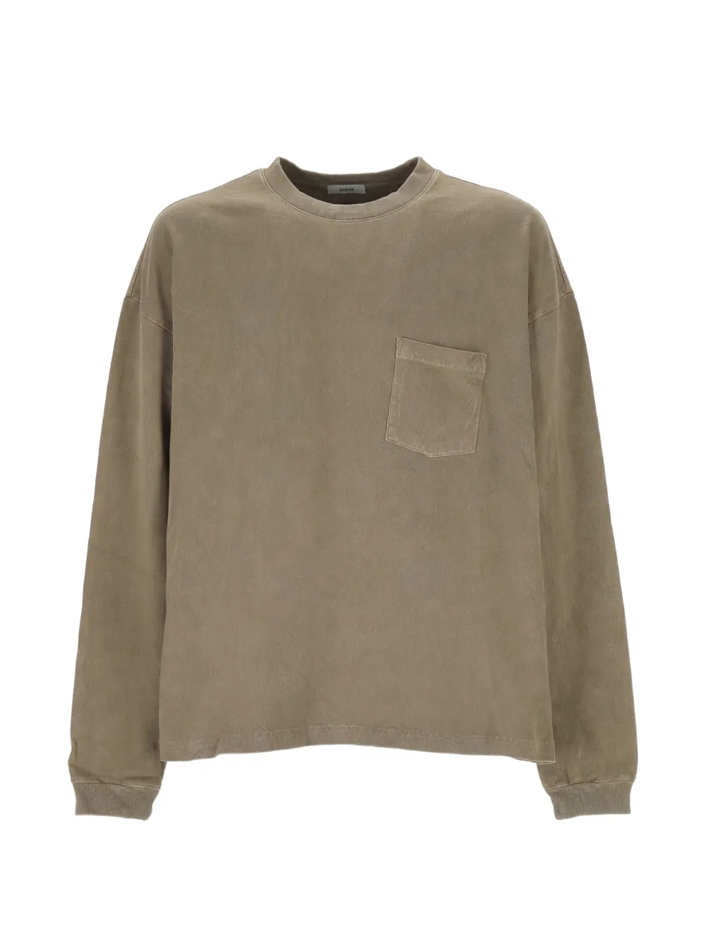 AGOLDE Lucan long-sleeve T-shirt Bruin
