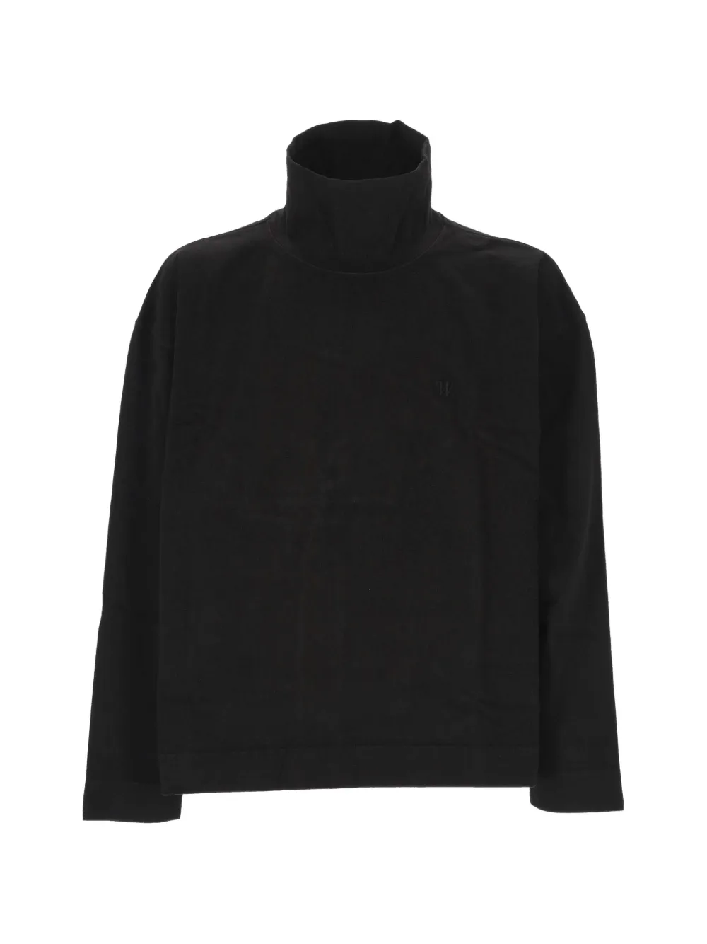 Willy Chavarria Buffalo high-neck T-shirt Zwart