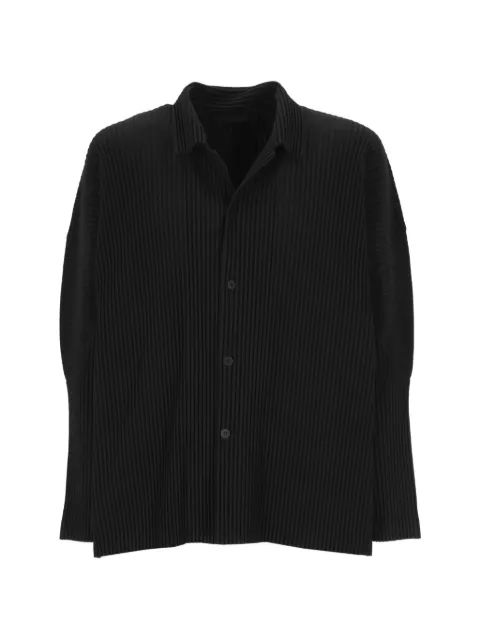Issey Miyake plissé-effect shirt